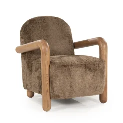 By-Boo Fauteuil Stof / Textiel|Fauteuil Bouclé / Teddy|Fauteuil Retrova Bouclé en hout