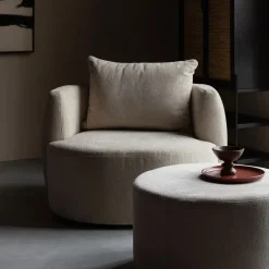 Dutchbone Fauteuil Stof / Textiel|Fauteuil Rocca Geweven stof