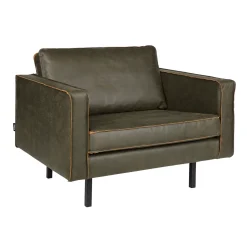 WOOOD Fauteuil Leer / Kunstleer|Fauteuil Rodeo Gerecyled leer
