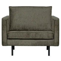 WOOOD Fauteuil Stof / Textiel|Fauteuil Velvet / Fluweel|Fauteuil Rodeo Structure Velvet, kleur Frost Vergrijsd groen