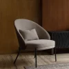 Dutchbone Fauteuil Stof / Textiel|Fauteuil Rodin Essenhout en stof