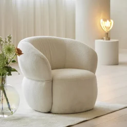 Rivièra Maison Fauteuil Stof / Textiel|Fauteuil Bouclé / Teddy|Fauteuil San Remo Bouclé