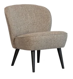 WOOOD Fauteuil Stof / Textiel|Fauteuil Sara Melange, kleur Naturel
