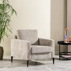 BASE Fauteuil Stof / Textiel|Fauteuil Shuan Chenille Champagne