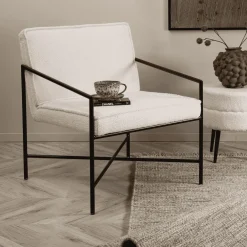 Nohr Fauteuil Stof / Textiel|Fauteuil Bouclé / Teddy|Fauteuil Sidra Teddy