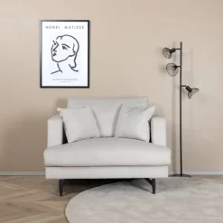 Nohr Fauteuil Stof / Textiel|Fauteuil Tamora Rib, kleur Beige