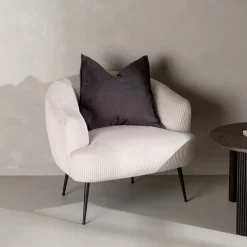 Nohr Fauteuil Stof / Textiel|Fauteuil Thornton Rib, kleur Beige