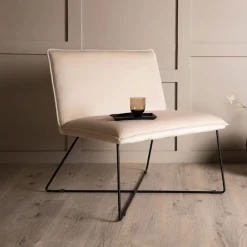 Nohr Fauteuil Stof / Textiel|Fauteuil Velvet / Fluweel|Fauteuil Tindra Velvet, kleur Beige