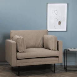 Nohr Fauteuil Stof / Textiel|Fauteuil Tylan kleur Bruin