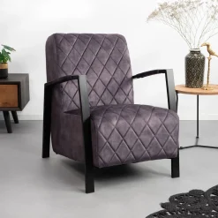 Tower Living Fauteuil Stof / Textiel|Fauteuil Velvet / Fluweel|Fauteuil Villa Velvet