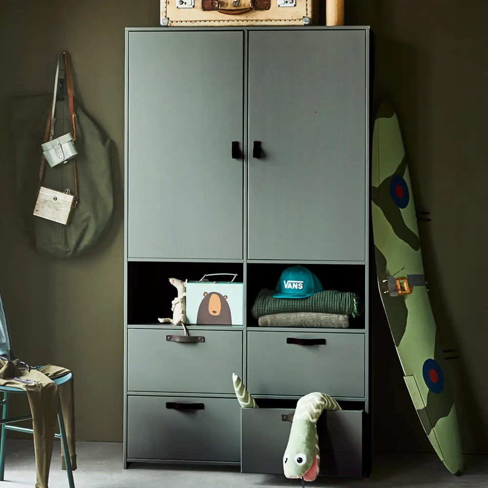 vtwonen Kledingkasten & Garderobekasten|Garderobekast Stage 185 x 103cm Groen