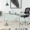Kave Home Bureaus|Glazen Bureau Burano, 125 x 70 cm