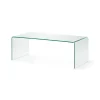 Kave Home Glazen Salontafel|Glazen Salontafel Burano, 110 x 50 cm