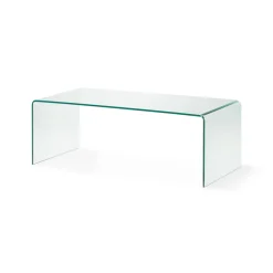 Kave Home Glazen Salontafel|Glazen Salontafel Burano, 110 x 50 cm
