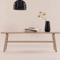 Nohr Halbanken|Halbank Akio Rubberhout, 140cm