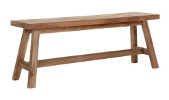 MUST Living Halbanken|Halbank Herringbone Teakhout, 120cm Naturel