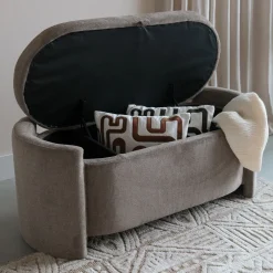 ZILT Halbanken|Halbank Ruthy Met opbergruimte, kleur Taupe