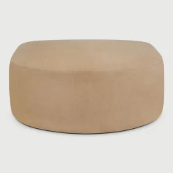 Ethnicraft Poefs & Hockers|Halfronde Hocker Bulky 95 x 95cm, kleur Light Sepia