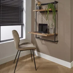 LifestyleFurn Bureaus|Hangend Bureau Sharlie Massief Acacia Massief acacia naturel