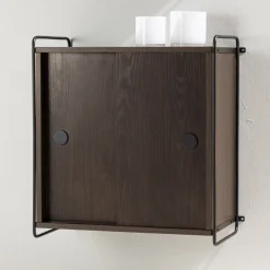 Nohr Opbergkasten|Hangende Opbergkast Marketta 68 x 60cm, kleur Mokka