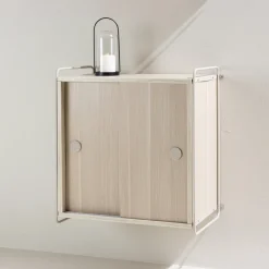 Nohr Opbergkasten|Hangende Opbergkast Marketta 68 x 60cm, kleur Whitewash