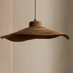 Kave Home Hanglampen|Hanglamp Albenya Zeegras, 90cm Naturel