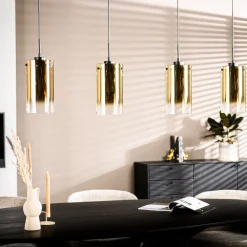 BASE Hanglampen|Hanglamp Annabelle Glas, kleur Goud