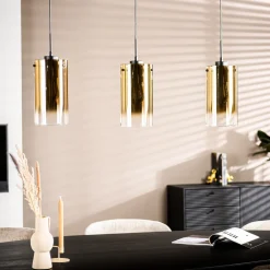 BASE Hanglampen|Hanglamp Annabelle Glas, kleur Goud
