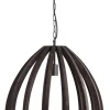 Light & Living Hanglampen|Hanglamp Barsia Mangohout, 50cm, kleur Donkerbruin
