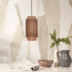 GOOD&MOJO Hanglampen|Hanglamp Bhutan Bamboe, 35cm, kleur Naturel