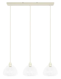 Light & Living Hanglampen|Hanglamp Bisho 3-lamps Cru00e8me