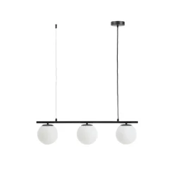 Kave Home Hanglampen|Hanglamp Brisia Glas en metaal, 3-lamps