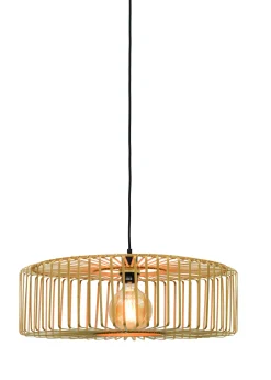 GOOD&MOJO Hanglampen|Hanglamp Bromo Rond, Bamboe