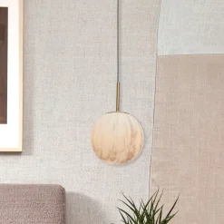 it's about RoMi Hanglampen|Hanglamp Carrara Glas, Marmerlook