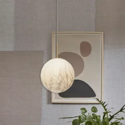 it's about RoMi Hanglampen|Hanglamp Carrara Glas, Marmerlook