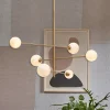 it's about RoMi Hanglampen|Hanglamp Carrara 6-lamps, Marmerlook, kleur Wit
