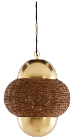 Light & Living Hanglampen|Hanglamp Cetara Kralen, kleur /Brons Bruin