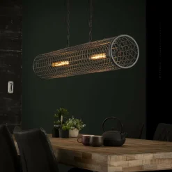 LifestyleFurn Hanglampen|Hanglamp Christy 2-lamps Slate Grey