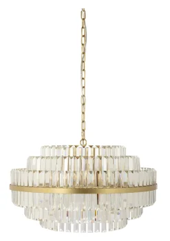 Richmond Interiors Hanglampen|Hanglamp Desire Crystal Brushed gold