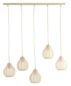 Light & Living Hanglampen|Hanglamp Elati 5-lamps, kleur Zand