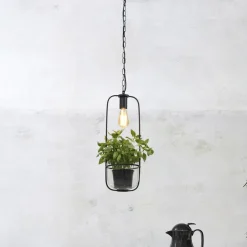 it's about RoMi Hanglampen|Hanglamp Florence Met planthouder Zwart