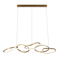 Richmond Interiors Hanglampen|Hanglamp Flyn LED 125cm, kleur Brushed gold