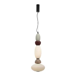 By-Boo Hanglampen|Hanglamp Garca Verticaal, Keramiek en glas Veelkleurig