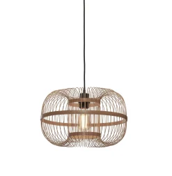 GOOD&MOJO Hanglampen|Hanglamp Hokkaido Bamboe, 38cm Naturel