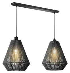 LABEL51 Hanglampen|Hanglamp Ibiza Diamond Jute, 2-lamps