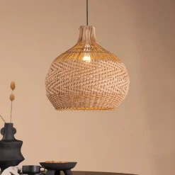 Nohr Hanglampen|Hanglamp Jamiee Rattan Naturel