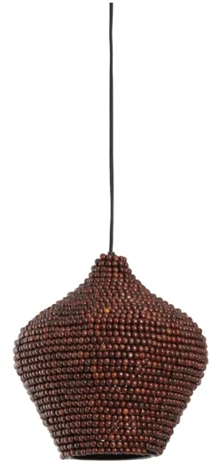 Light & Living Hanglampen|Hanglamp Kalenga Kralen, kleur Donkerbruin