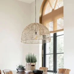 MUST Living Hanglampen|Hanglamp La Savina Bananenblad Naturel