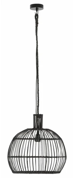 MUST Living Hanglampen|Hanglamp Las Salinas Rotan, kleur Zwart