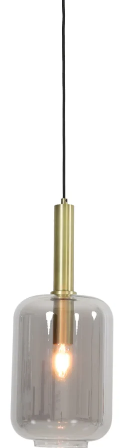 Light & Living Hanglampen|Hanglamp Lekar 1-lamps, kleur Antiek Brons/Smoke